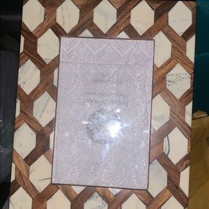 4x6 wood and marble photo frame